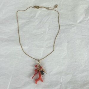 Alexis Bittar Charming Coral Pendant Necklace